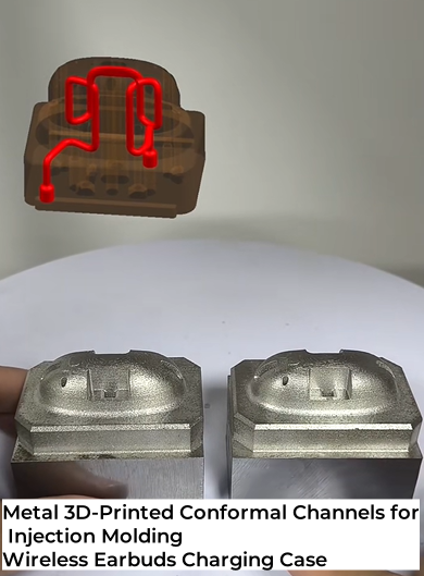 Injection molding- earbuds charging case-metal 3d printed
