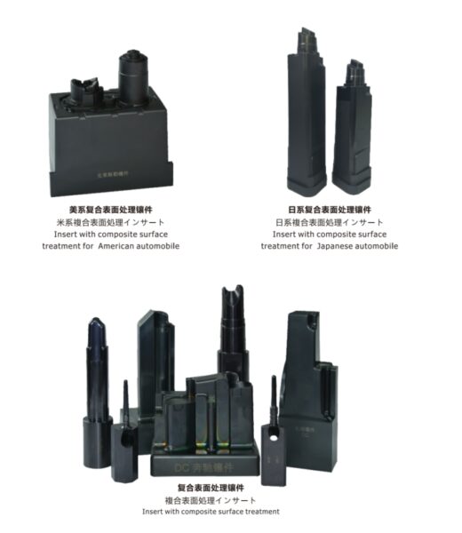 casting insert with composite surface treatment